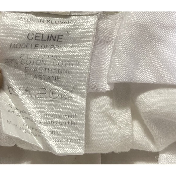 Celine Bermuda White Preppy Shorts Size 36/XS Quiet Luxury Old Money Summer - Picture 7 of 16